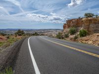 Asphalt Road in Utah: Clear Skies Ahead