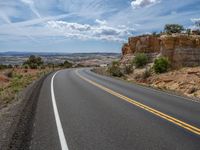 Asphalt Road in Utah: Clear Skies Ahead