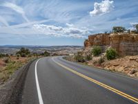 Asphalt Road in Utah: Clear Skies Ahead