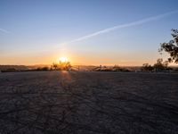 Asphalt Roads Under California's Clear Sky