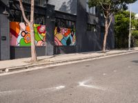 Asphalt Roads and Classic Architecture in LA