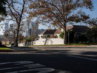Asphalt Roads in a Clear Los Angeles Day