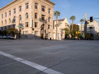 Asphalt Roads in the Heart of Los Angeles
