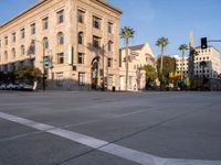Asphalt Roads in the Heart of Los Angeles