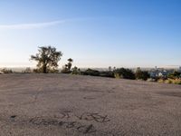 Asphalt Roads and Helipads at Dawn in Los Angeles
