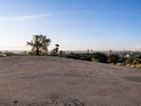 Asphalt Roads and Helipads at Dawn in Los Angeles