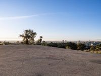 Asphalt Roads and Helipads at Dawn in Los Angeles
