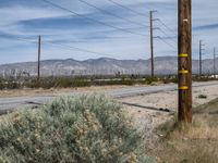 Asphalt Roads in Mojave Desert
