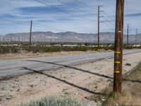 Asphalt Roads in Mojave Desert