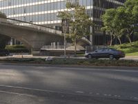 Asphalt Roads in Los Angeles Business District 001