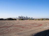 Asphalt Roads in Los Angeles: A Cityscape Under Clear Skies