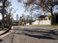 Asphalt Roads of Los Angeles: A Clear Day View