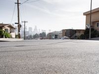 Asphalt Roads of Los Angeles Under Clear Skies