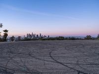 Asphalt Roads in Los Angeles at Dawn