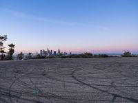Asphalt Roads in Los Angeles at Dawn