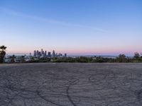Asphalt Roads in Los Angeles at Dawn