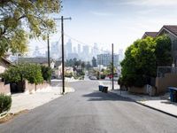 Asphalt Roads of Los Angeles Under Clear Skies