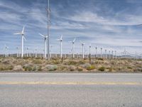 Asphalt Roads of Mojave Desert, California