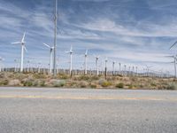 Asphalt Roads of Mojave Desert, California