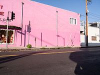 Asphalt Roads and Stores in Los Angeles