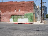 Asphalt Streets of Los Angeles on a Clear Day