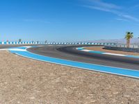 Asphalt Race Track in the USA: A Daytime View