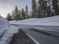 Asphalt Winding Road Through the Wilderness