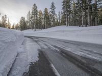 Asphalt Winding Road Through the Wilderness