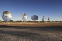 Australian Desert Road under Clear Skies