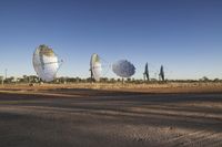 Australian Desert Road under Clear Skies