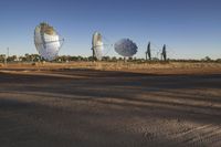 Australian Desert Road under Clear Skies