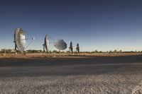 Australian Desert Road under Clear Skies