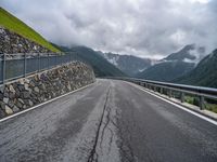 Austria's Dramatic Mountain Landscape: Straight Down the Road