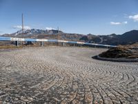 Austria: European Landscape with a Mountain Road and Switchback