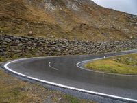 Austria Highland: Asphalt Road and Dramatic Landscape