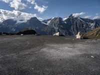 Austria Landscape with Clear Sky and Mountain Range