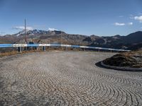 Austria Landscape: Cobble Stone Road Through Highland