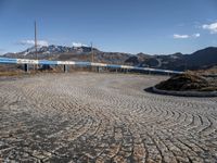 Austria Landscape: Cobble Stone Road Through Highland