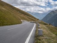 Austria Landscape with Mountain Range and Winding Road 001