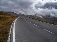 Austria Landscape: Mountain Road with Dramatic Clouds