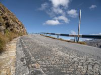 Austria Landscape: A Winding Road Along the Coastal Slope