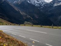 Austria Landscape with Winding Road and Mountain