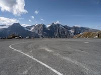 Austria Mountain Overlook with Clear Sky