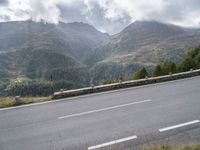 Austria Road Landscape with Armco Barrier 001