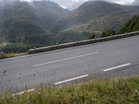 Austria Road Landscape with Armco Barrier