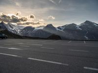 Austrian Highlands Dawn with Clear Sky Mountain View 002