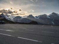 Austrian Highlands at Dawn with Clear Sky and Mountain View