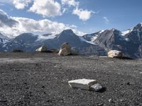 Austrian Highlands Mountain Range View 003