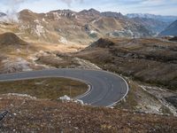 Scenic Road Switchbacks in the Austrian Highlands