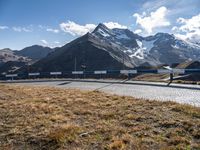 Austrian Landscape: Majestic Mountains and Green Grass